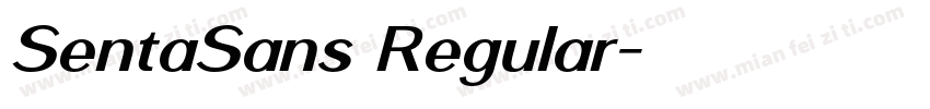 SentaSans Regular字体转换